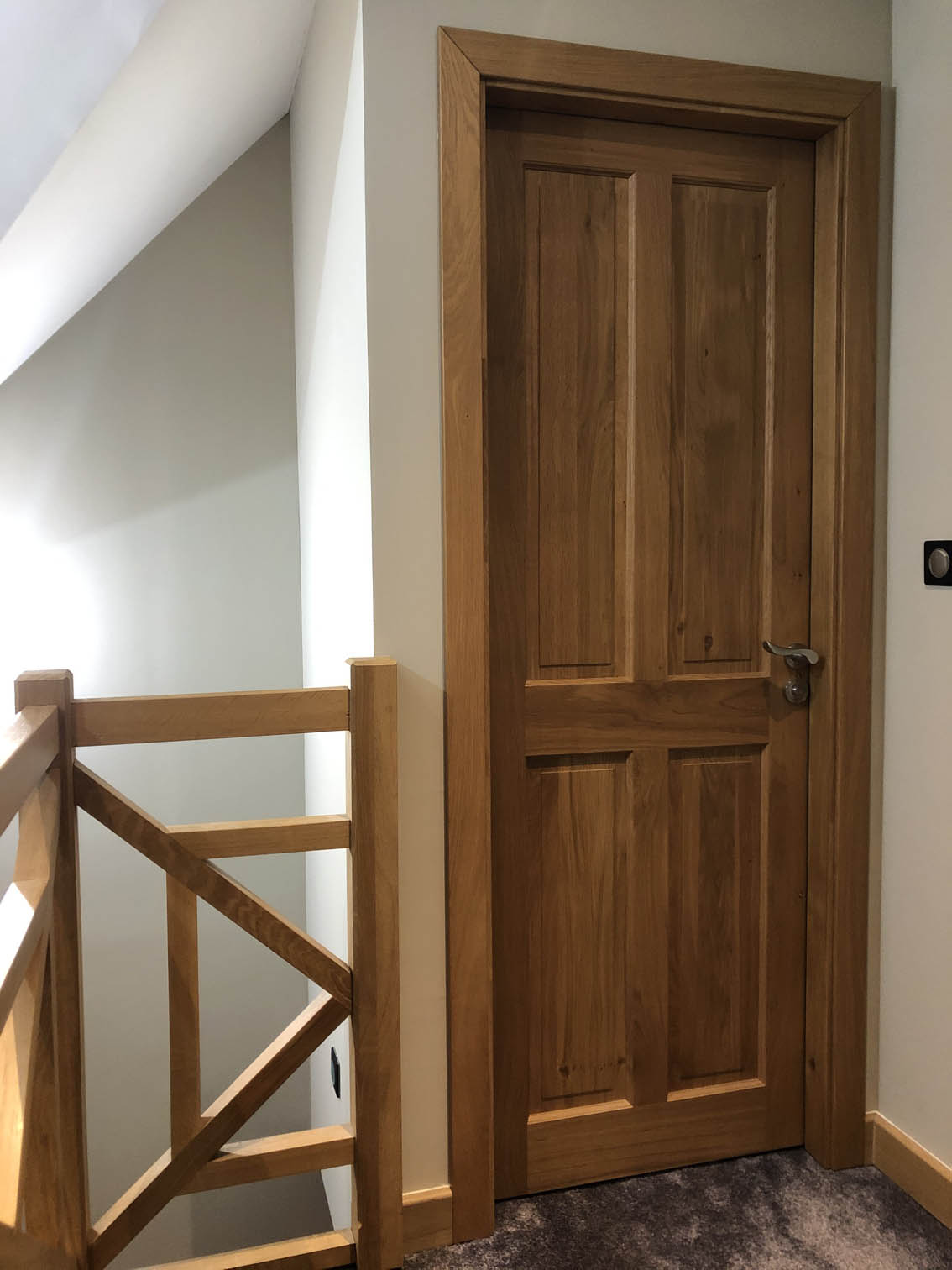 Porte aubrac en chene clair selectionnee