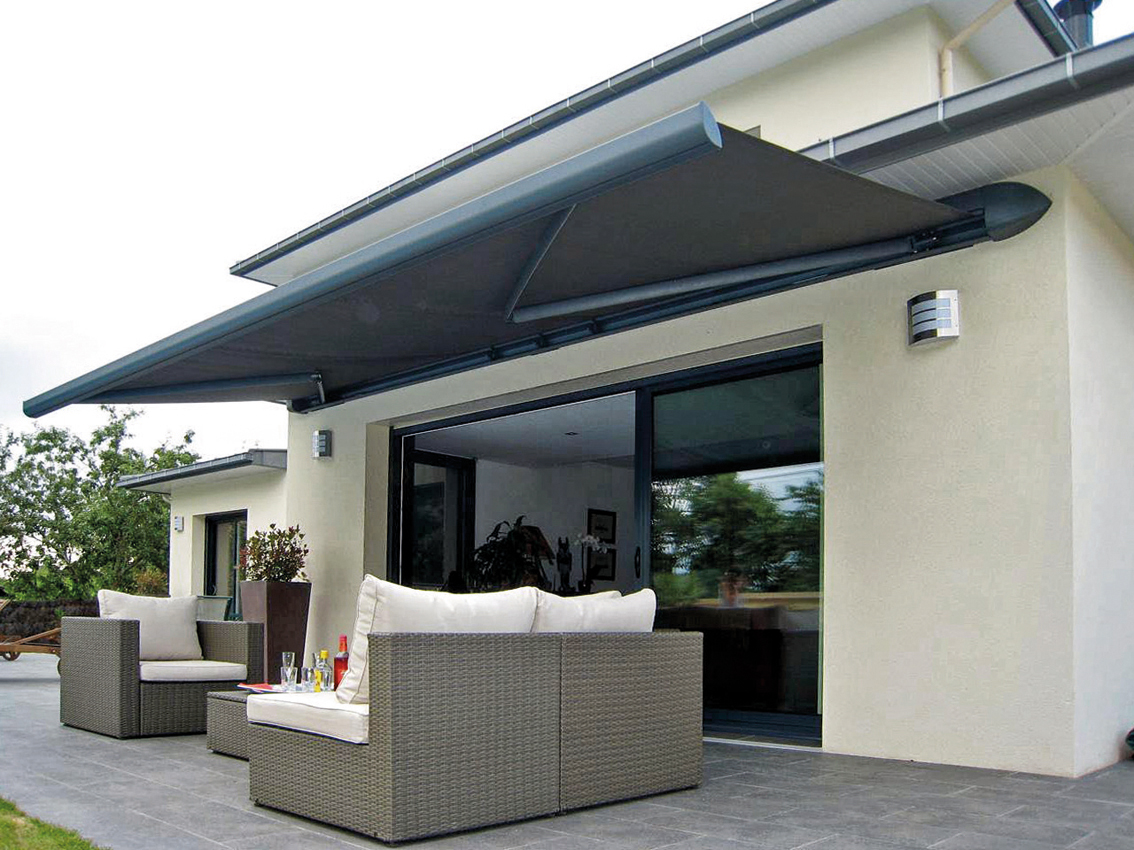 Store coffre onx coloris anthracite