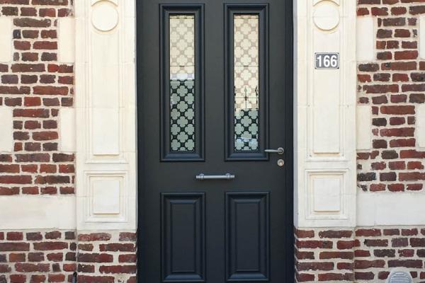 Porte belm asteria gris 7016