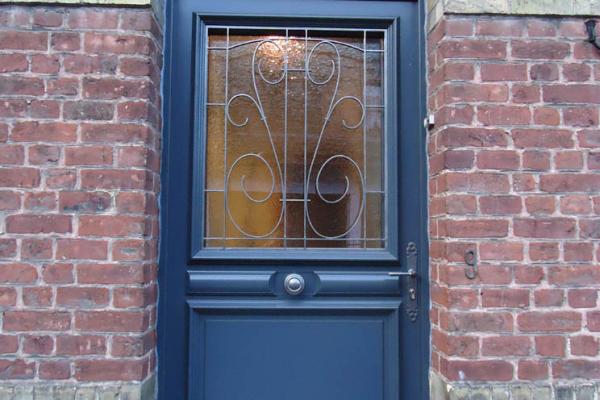 Porte belm djerba en bois laque 7016