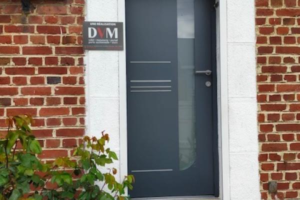 Porte Expression alu 80mm gris anthracite RAL 7016