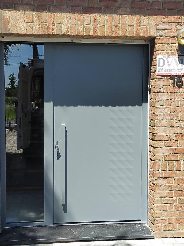 Porte Origami gris 2400 à Rosult