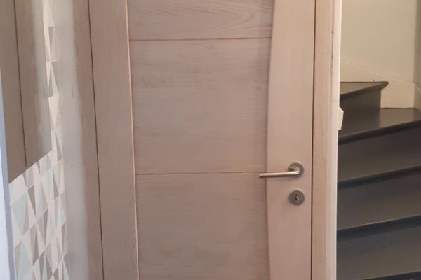 Porte roziere modele mistral finitions chene blanchi valenciennes