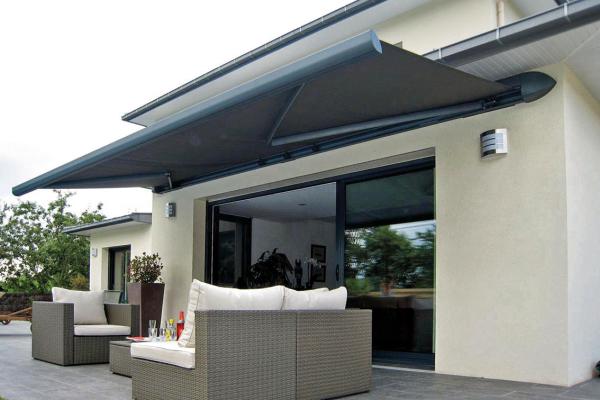 Store coffre onx coloris anthracite